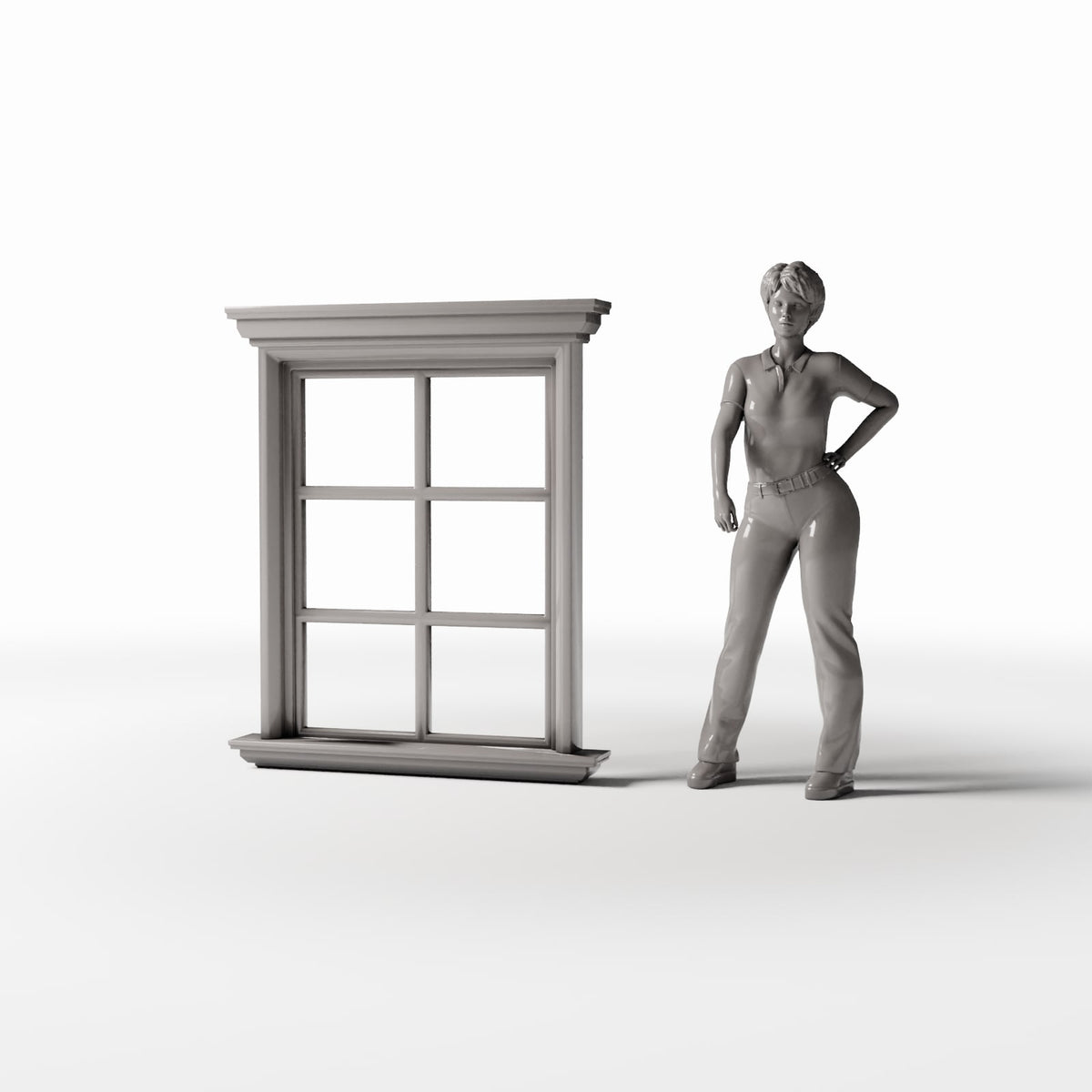Foto de producto de diorama y modelismo 1: Edificios para dioramas: ventana neoclásica de cuarterones (Ref. 865D)