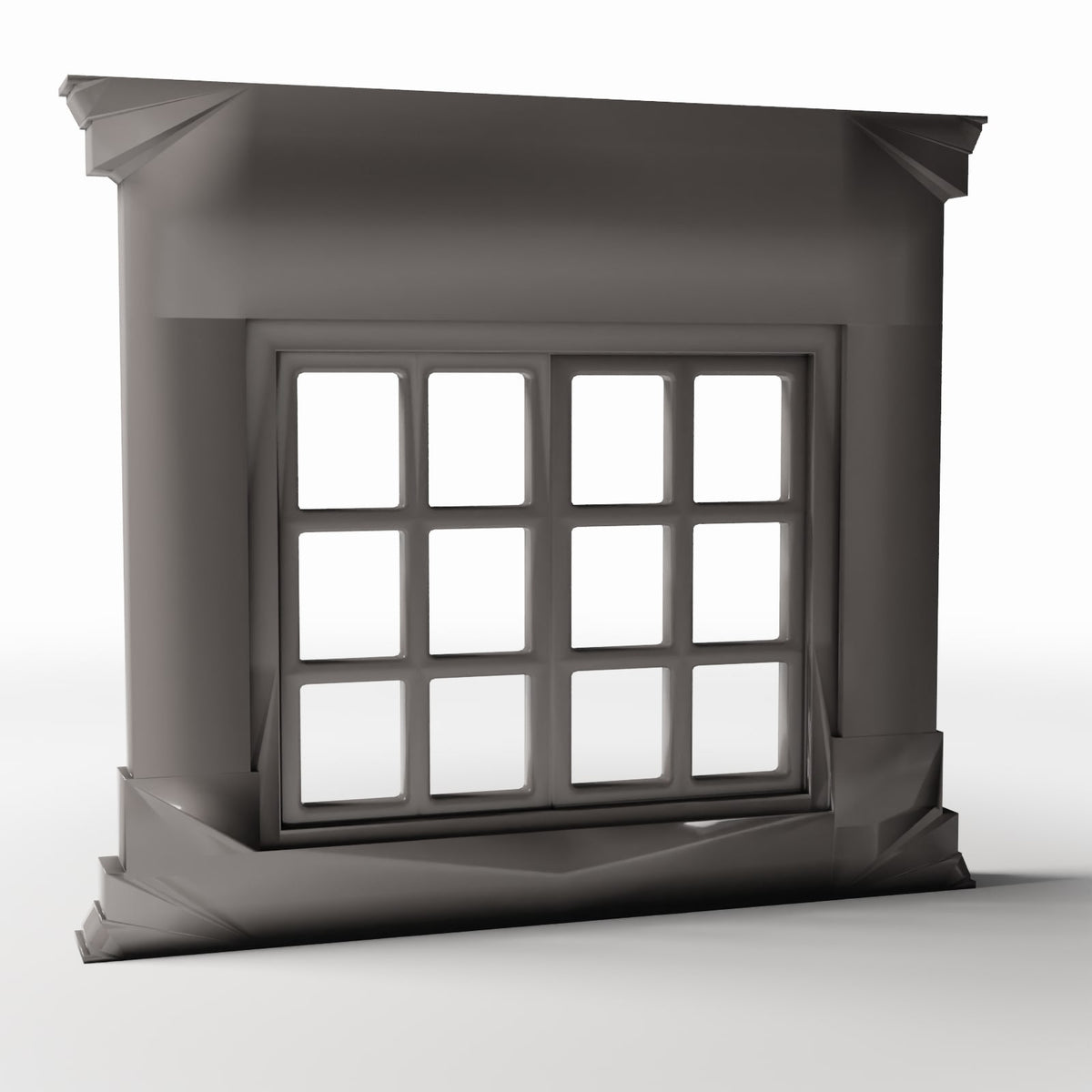 Foto de producto de diorama y modelismo 3: Edificio para diorama: ventana neoclásica con pilastras (Ref. 869D)