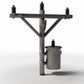 Foto de producto de diorama y modelismo 3: Infraestructura para dioramas: poste de hormigón con transformador (Ref. 909D)