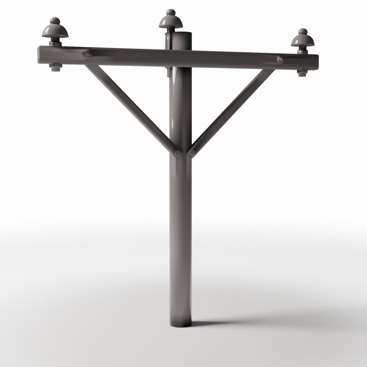 Foto de producto de diorama y modelismo 3: Infraestructura para dioramas: poste eléctrico de hormigón con 3 aisladores (Ref. 921D)