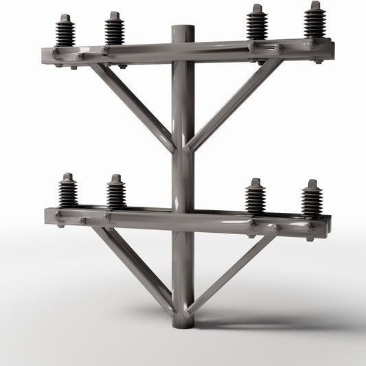 Foto de producto de diorama y modelismo 0: Infraestructura para dioramas: Poste eléctrico de hormigón con 8 aisladores (Ref. 924D)