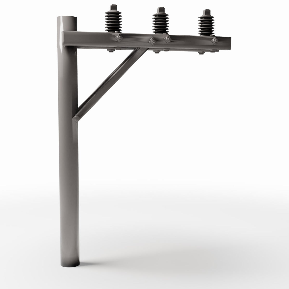 Foto de producto de diorama y modelismo 3: Infraestructura para dioramas: poste eléctrico con 3 aisladores (Ref. 933D)