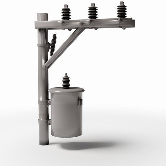 Foto de producto de diorama y modelismo 0: Infraestructura para dioramas: poste eléctrico de hormigón con transformador (Ref. 934D)