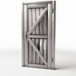 Foto de producto de diorama y modelismo 0: Edificio para diorama: puerta rústica de madera con refuerzos en Z (Ref. 963D)