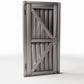 Foto de producto de diorama y modelismo 3: Edificio para diorama: puerta rústica de madera con refuerzos en Z (Ref. 963D)