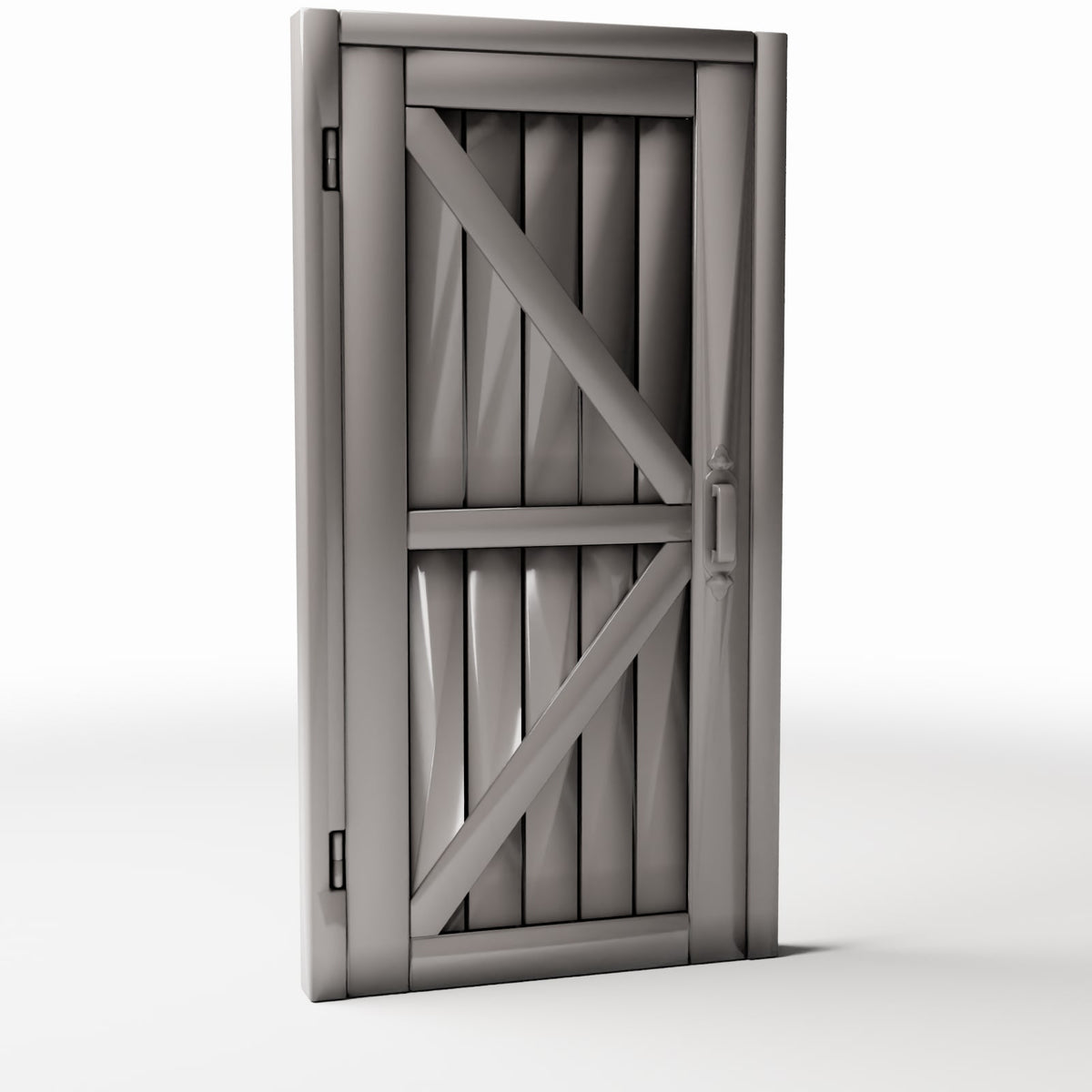 Foto de producto de diorama y modelismo 3: Edificio para diorama: puerta rústica de madera con refuerzos en Z (Ref. 963D)