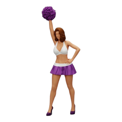 Foto de producto de modelismo de diorama 0: Joven chica/ animadora con pompones animando (Ref Nr. A3)