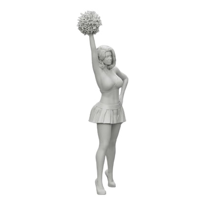 Foto de producto de modelismo de diorama 0: Joven chica/ animadora con pompones animando (Ref Nr. A3)