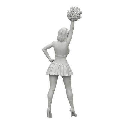 Foto de producto de modelismo de diorama 0: Joven chica/ animadora con pompones animando (Ref Nr. A3)