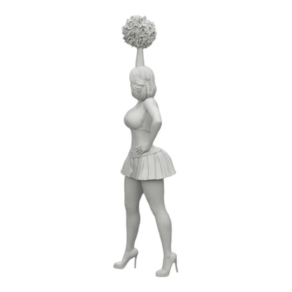 Foto de producto de modelismo de diorama 0: Joven chica/ animadora con pompones animando (Ref Nr. A3)