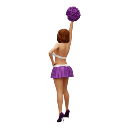 Foto de producto de modelismo de diorama 0: Joven chica/ animadora con pompones animando (Ref Nr. A3)