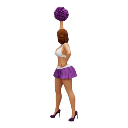 Foto de producto de modelismo de diorama 0: Joven chica/ animadora con pompones animando (Ref Nr. A3)