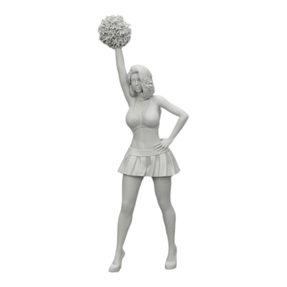 Foto de producto de modelismo de diorama 0: Joven chica/ animadora con pompones animando (Ref Nr. A3)