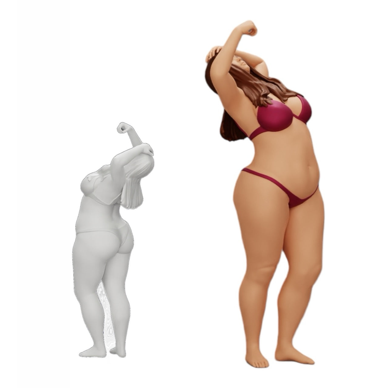 Foto del producto de modelismo de diorama 0: Chica en bikini bajo la ducha (Ref Nr. A8)