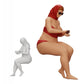 Foto de producto de modelismo de diorama 0: Mujer sexy en bikini y gafas de sol con protector solar en la playa (Ref Nr. A9)