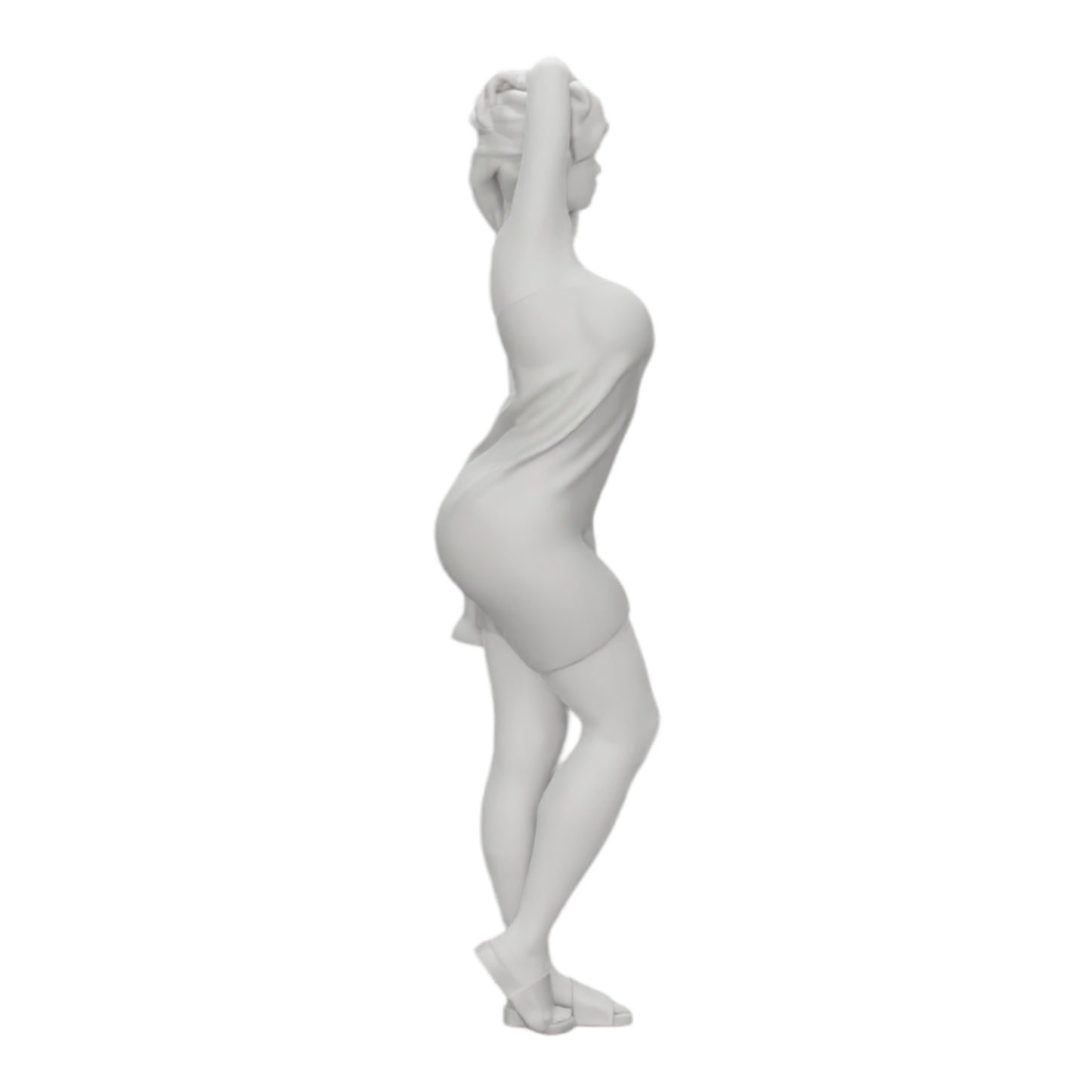 Foto de producto de modelismo de diorama 0: Mujer sexy después de la ducha con albornoz y toalla (Ref Nr. A10)