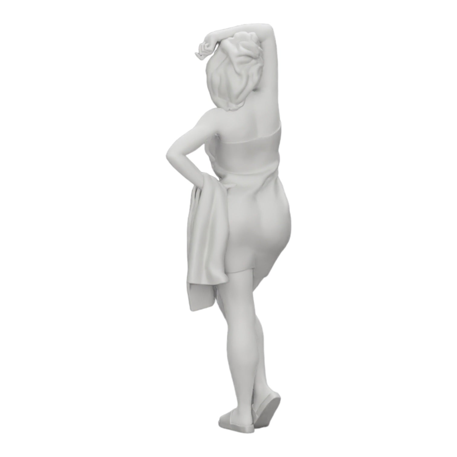 Foto de producto de modelismo de diorama 0: Mujer sexy después de la ducha con albornoz y toalla (Ref Nr. A10)