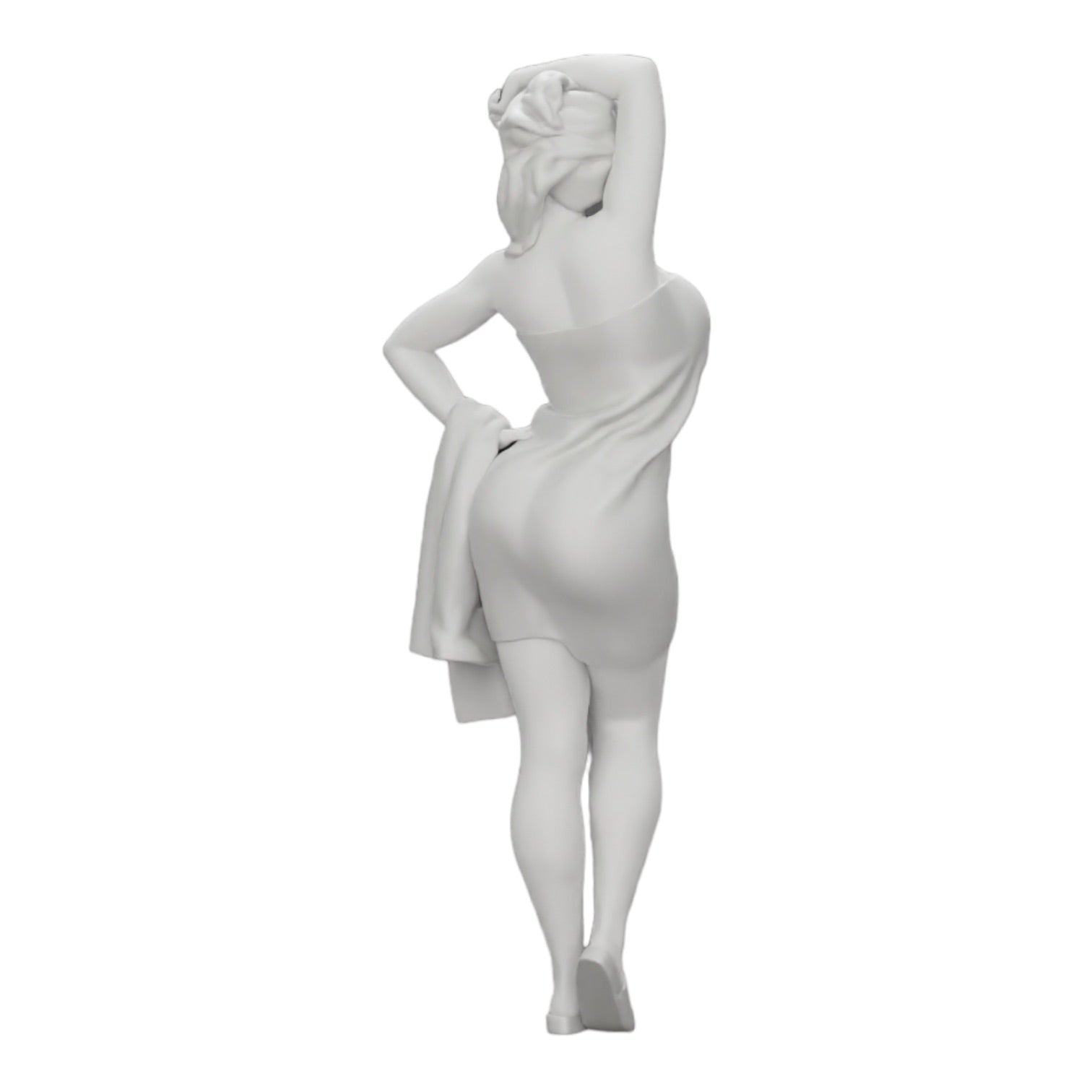 Foto de producto de modelismo de diorama 0: Mujer sexy después de la ducha con albornoz y toalla (Ref Nr. A10)