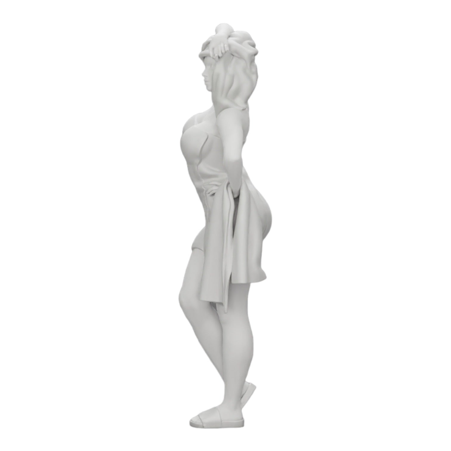 Foto de producto de modelismo de diorama 0: Mujer sexy después de la ducha con albornoz y toalla (Ref Nr. A10)