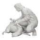 Foto del producto de modelismo de diorama 0: Hombre arrodillado acaricia a su perro acostado (Ref Nr. A20)