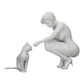 Foto de producto de modelismo de diorama 0: Bonita niña arrodillada junto a su gato (Ref Nr. A21)