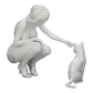 Foto de producto de modelismo de diorama 0: Bonita niña arrodillada junto a su gato (Ref Nr. A21)