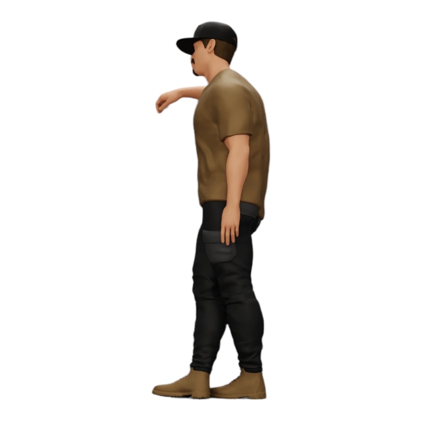 Foto de producto de modelismo de diorama 0: gánster con gorra apoyado en la pared (Ref. Nr. A23)