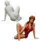 Foto de producto de modelismo de diorama 0: Mujer atractiva sentada relajada en cuclillas (Ref Nr. A34)