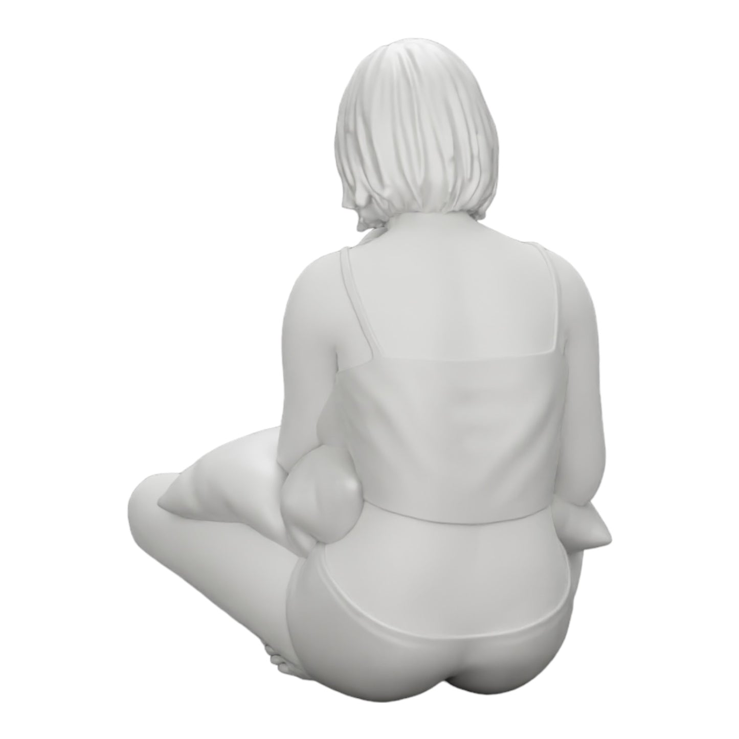Foto del producto de modelismo de diorama 0: Niña sentada frente al televisor con almohadas en las piernas (Ref Nr. A36)