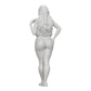 Foto de producto de modelismo de diorama 0: Mujer atractiva con cabello largo en body y chaleco abierto (Ref Nr. A46)