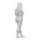 Foto de producto de modelismo de diorama 0: Mujer atractiva con cabello largo en body y chaleco abierto (Ref Nr. A46)