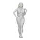 Foto de producto de modelismo de diorama 0: Mujer atractiva con cabello largo en body y chaleco abierto (Ref Nr. A46)