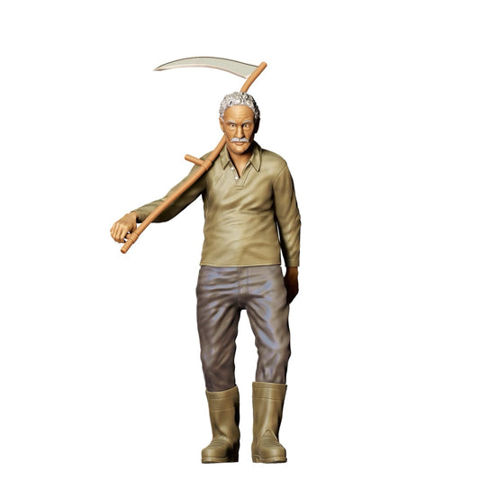 Miniatura: Agricultor con Hoz A - Viejo campesino en acción (Nº 299)