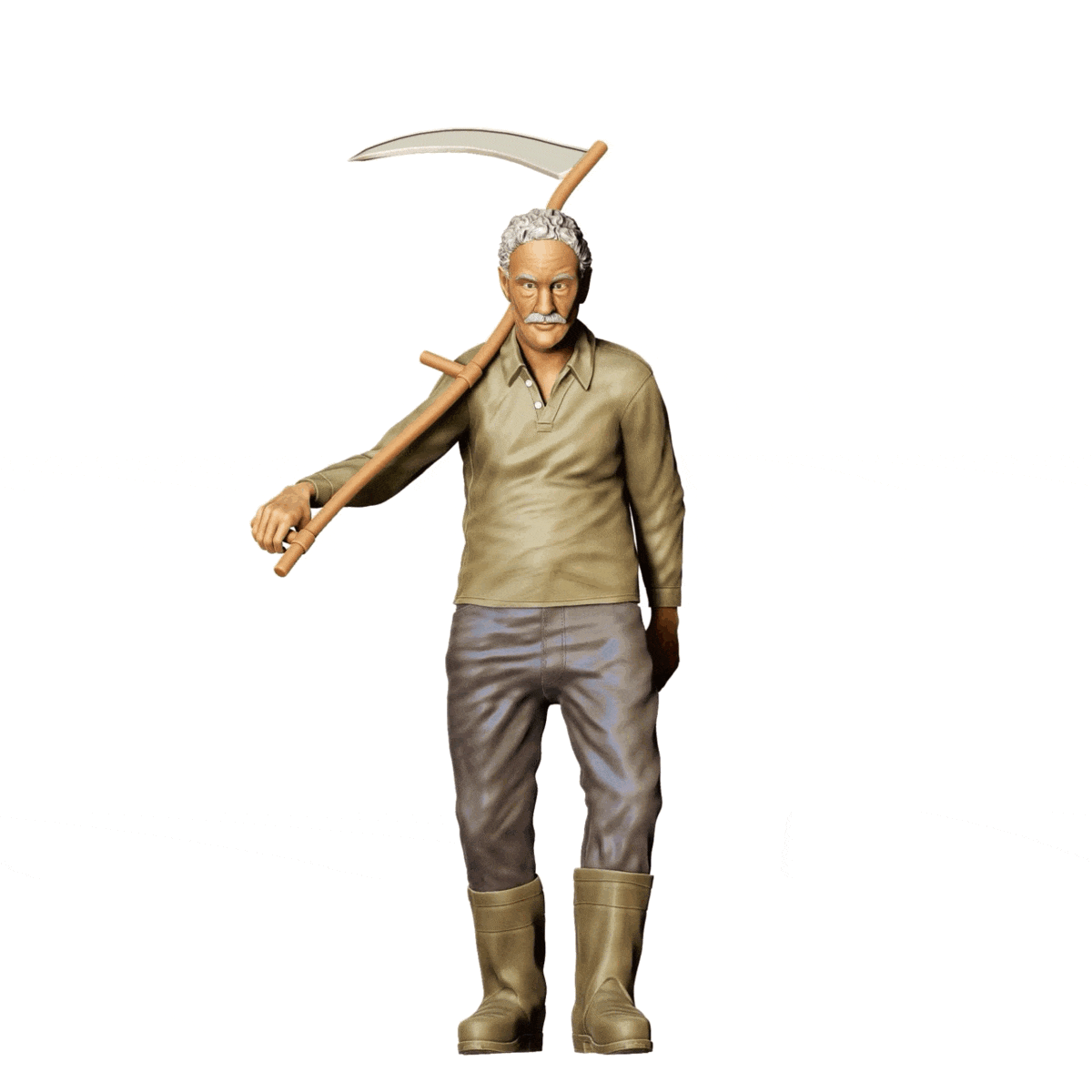 Miniatura: Agricultor con Hoz A - Viejo campesino en acción (Nº 299)