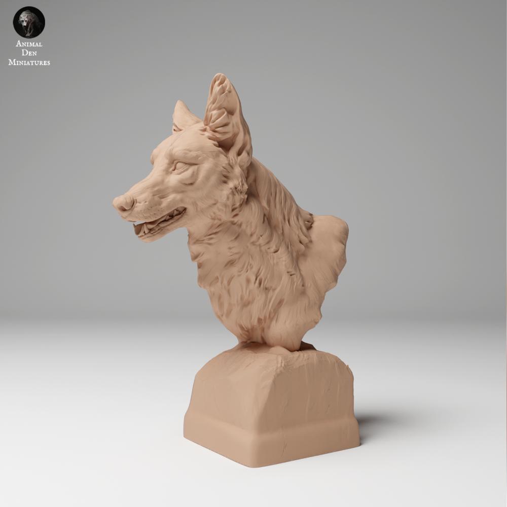 Foto de producto figura de animal Animal Den Miniatures 0: figura de animal salvaje: coyote - busto (24_11_11)