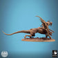 Foto del producto Tabletop 28mm Lord of the Print (LotP) 1: Miniatura de Tabletop: Jinete demoníaco sobre bestia alada, hechicero/cultista con lanza, jinete gárgola, monstruo jefe, modelo de personaje (24_11_D7)