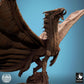 Foto del producto Tabletop 28mm Lord of the Print (LotP) 3: Figura de fantasía: Dragón dorado - bestia voladora legendaria en pose dinámica de vuelo con alas extendidas, Wyvern/Lindwurm, monstruo jefe (24_11_A1)