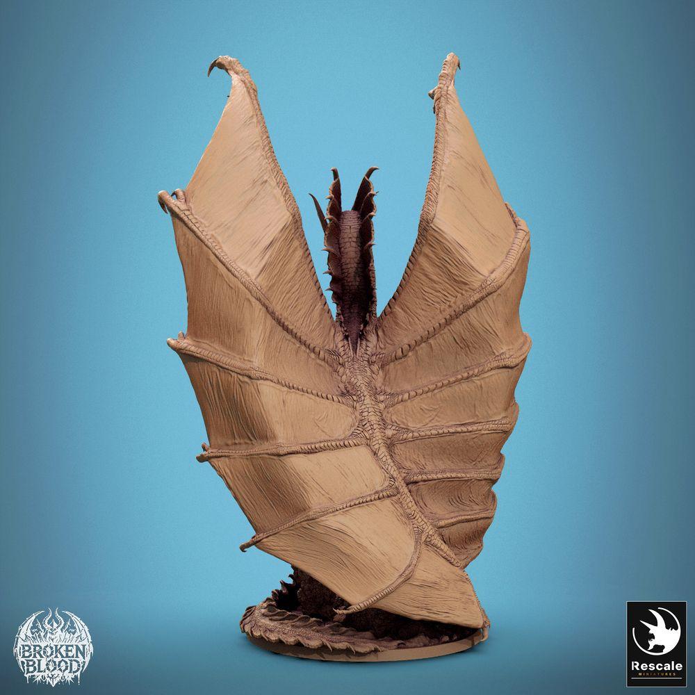 Foto del producto Tabletop 28mm Lord of the Print (LotP) 2: Miniatura de Tabletop: Legendario Altdrache - Señor de los Dragones y Guardián de Dragones, gran monstruo alado jefe para Wargame, Skirmish y Juego de Rol (24_11_A5)