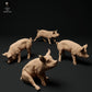 Produktfoto Tier Figur Diorama, Modellbau: 0: Bauernhof Tier Figuren: Ferkel (4 Stück) - Berkshire Pig