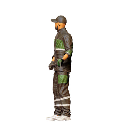 Foto de producto de modelismo de diorama 0: Gasolinero en ropa de trabajo – Figura con pistola de combustible (Ref. Nr. 431)