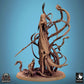 Foto del producto Tabletop 28mm Lord of the Print (LotP) 0: Miniatura de Tabletop: Banshee/Vampiro Vengativa - hechicera no muerta con arma de asta con espinas (24_10_H)
