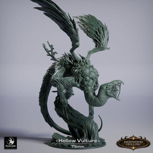 Foto del producto Tabletop 28mm Lord of the Print (LotP) 0: Tabletop Miniatura: Demonio Buitre / Hollow Vulture - quimera voladora, ave del terror en picada con garras, alas desgarradas y cola de látigo (26_03_D1)