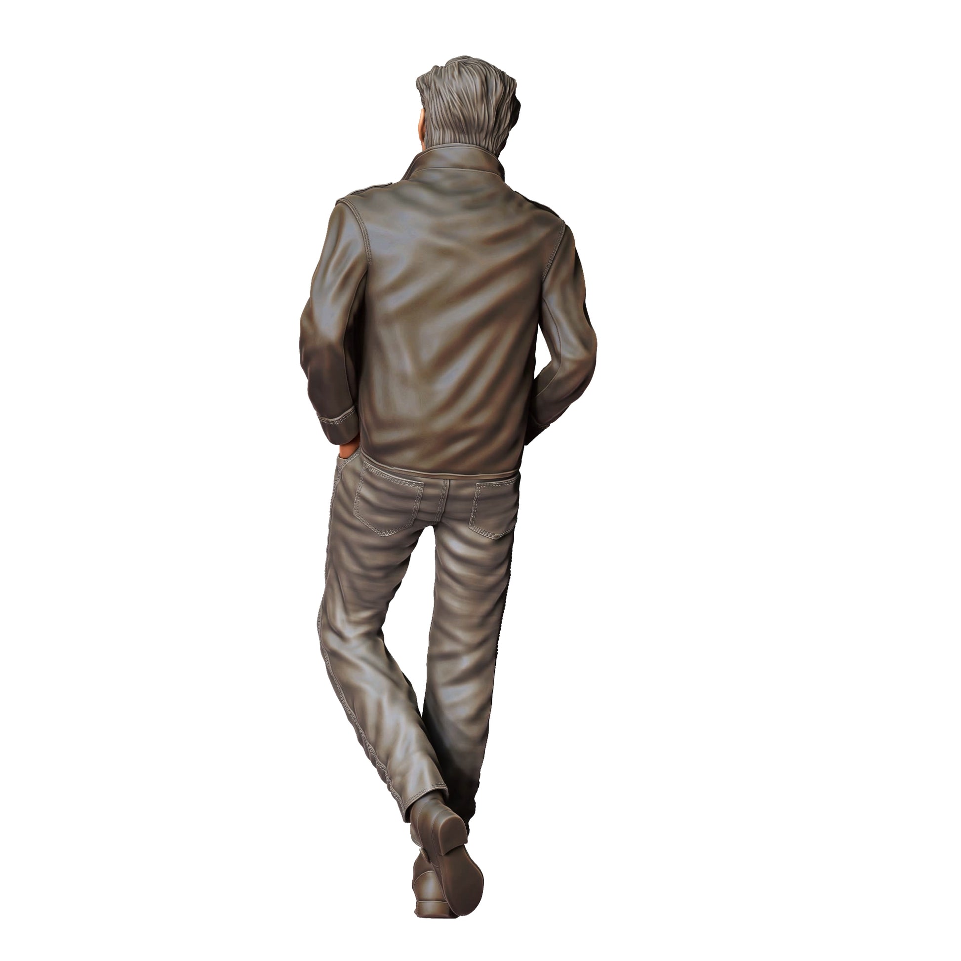 Foto del producto 0: Hombre con chaqueta de cuero 2 - Estilo Rockabilly Rock n Roll