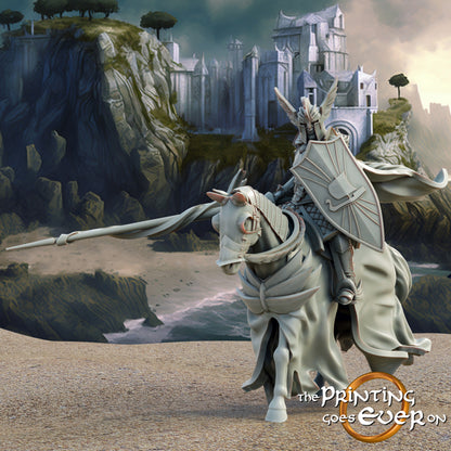 Foto del producto figura histórica medieval escala 75mm The Printing Goes Ever On (TPGEO) 0: Figuras de caballero medieval aliado caballero jinete lanza A - Tropas aliadas