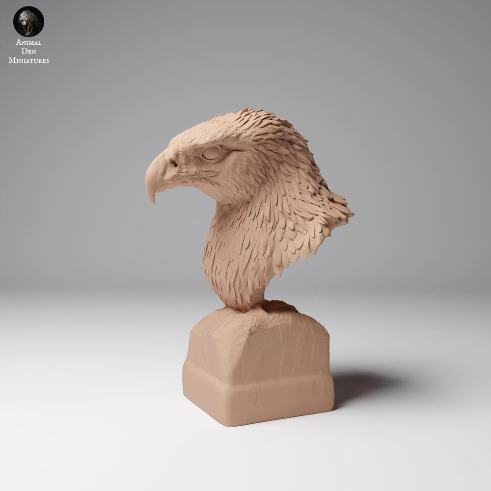 Foto de producto figura animal Animal Den Miniatures 2: figura animal de águila real - busto (24_12_16)