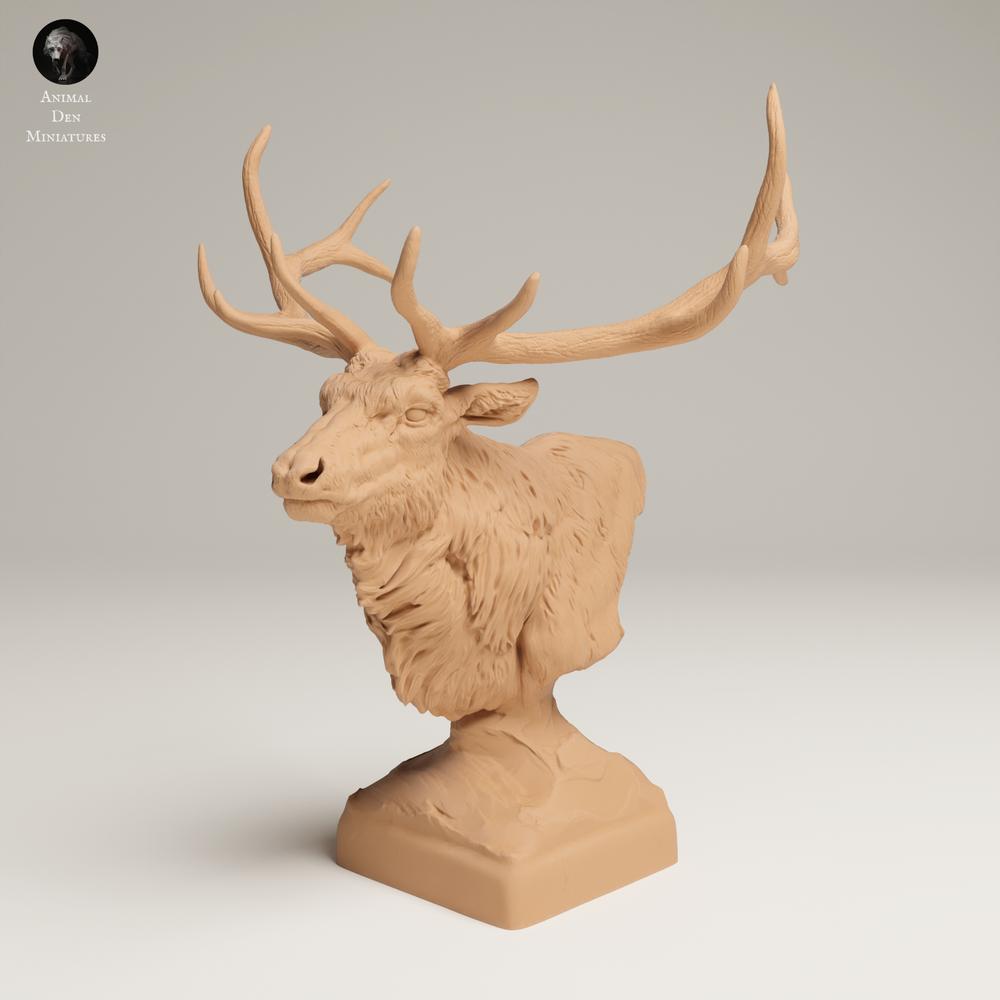 Foto de producto figura animal Animal Den Miniatures 1: Figura de animal salvaje: uapití - busto (25_06_15)