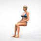 Foto del producto 0: Mujer en bikini - sentada