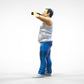 Produktfoto  0: Mann mit Bierflasche und Bierbauch