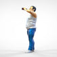 Produktfoto  0: Mann mit Bierflasche und Bierbauch