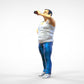 Produktfoto  0: Mann mit Bierflasche und Bierbauch